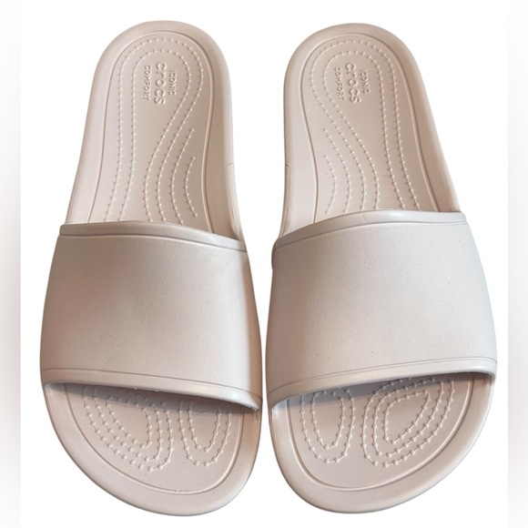 NWT Crocs Kadee Pink Slides SZ 10 - Picture 1 of 2